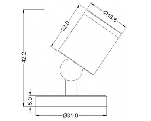 Точечный светильник Herculis 688027 Deko-Light