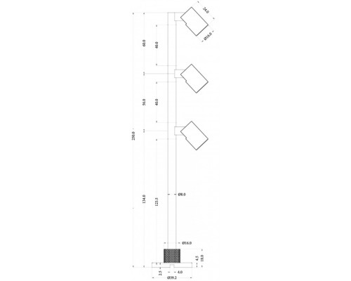 Торшер Herculis 688043 Deko-Light