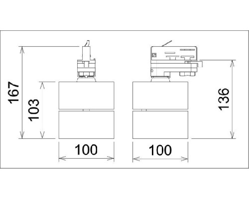 Трековый светильник Uni 707044 Deko-Light