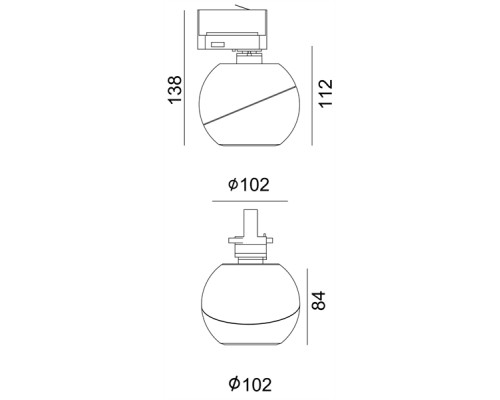 Трековый светильник Bellatrix 707077 Deko-Light