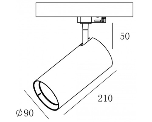 Трековый светильник Horus 707108 Deko-Light
