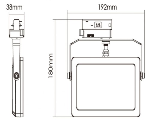 Трековый светильник Flood 707130 Deko-Light