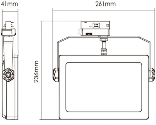 Трековый светильник Flood 707140 Deko-Light