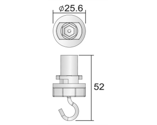 Крюк D Line 710060 Deko-Light