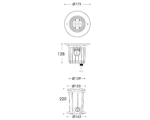 Встраиваемый светильник уличный Soft Flex 730267 Deko-Light
