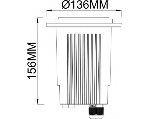 Встраиваемый светильник уличный Phakt 730477 Deko-Light