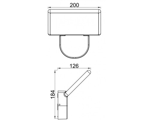 Настенный светильник уличный Alkes 731138 Deko-Light