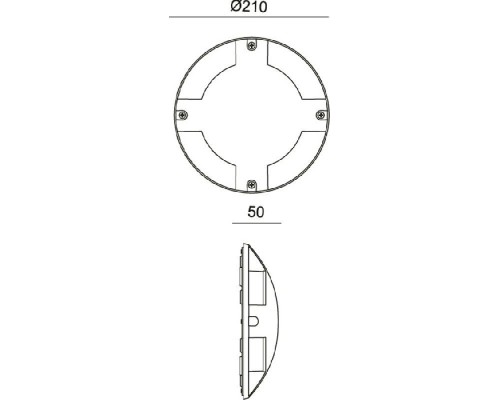 Встраиваемый светильник уличный Helios 732050 Deko-Light