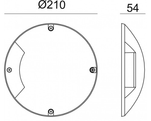 Встраиваемый светильник уличный Helios 732143 Deko-Light