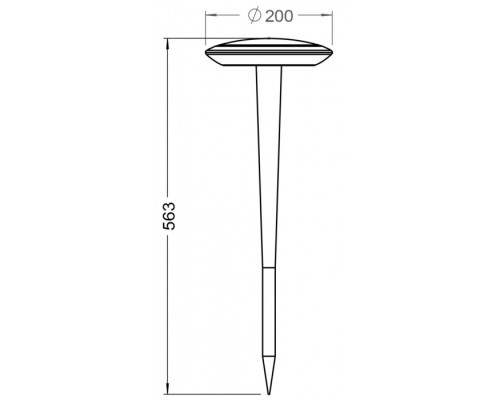 Наземный светильник Bermuda 733059 Deko-Light