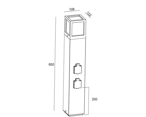 Наземный светильник Facado 733064 Deko-Light