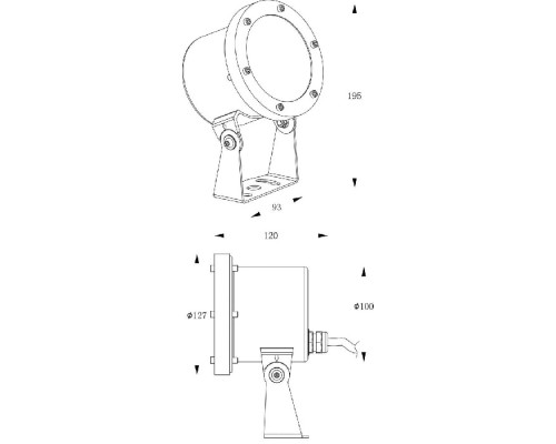 Прожектор уличный Fiara 740006 Deko-Light