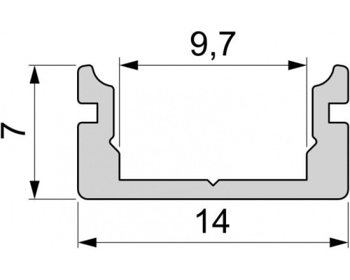 Профиль для светодиодной ленты AU-01-08 970003 Deko-Light