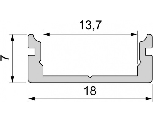 Профиль для светодиодной ленты AU-01-12 970041 Deko-Light