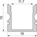 Профиль для светодиодной ленты AU-02-10 970120 Deko-Light