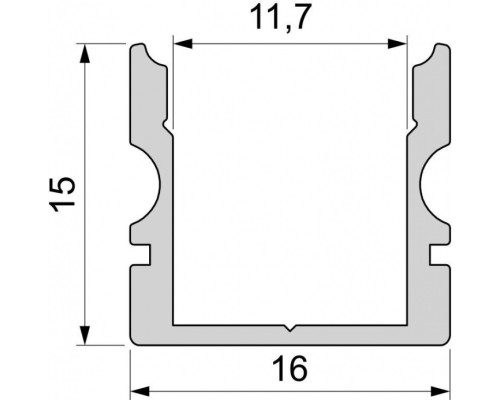 Профиль для светодиодной ленты AU-02-10 970121 Deko-Light