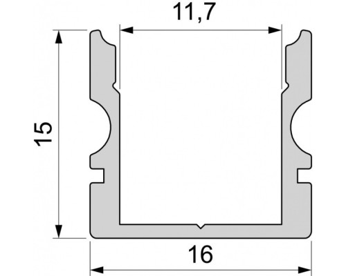 Профиль для светодиодной ленты AU-02-10 970125 Deko-Light