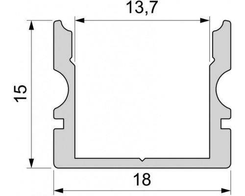 Профиль для светодиодной ленты AU-02-12 970141 Deko-Light