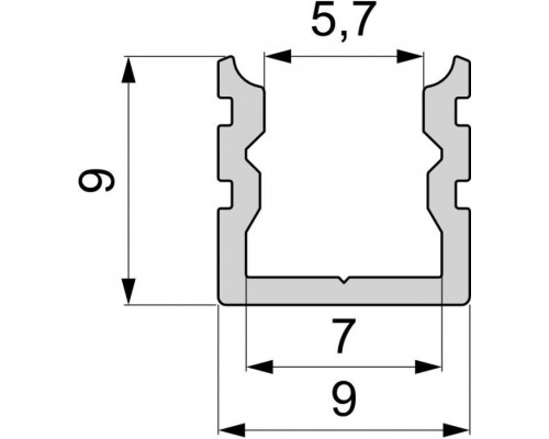 Профиль для светодиодной ленты AU-02-05 970181 Deko-Light