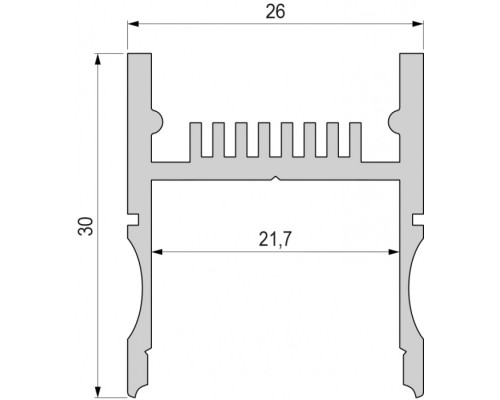Профиль для светодиодной ленты AH-01-20 970261 Deko-Light