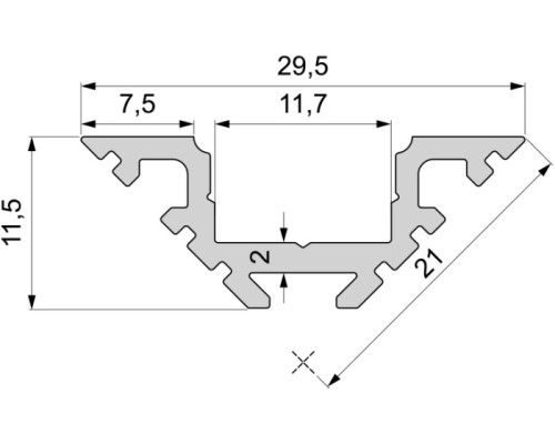 Профиль для светодиодной ленты AV-01-10 970400 Deko-Light