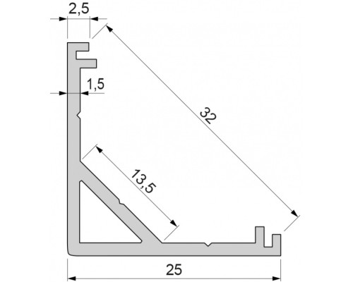 Профиль для светодиодной ленты AV-03-12 970438 Deko-Light
