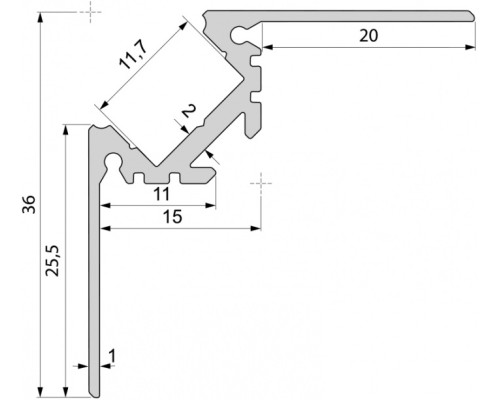Профиль для светодиодной ленты AV-02-10 970450 Deko-Light