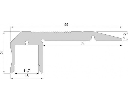 Профиль для светодиодной ленты AL-02-10 970522 Deko-Light