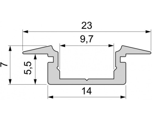 Профиль для светодиодной ленты ET-01-08 975001 Deko-Light