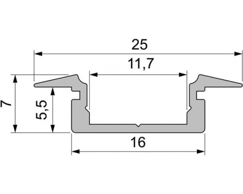 Профиль для светодиодной ленты ET-01-10 975029 Deko-Light