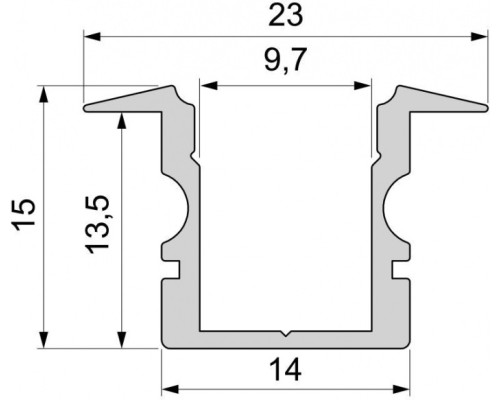 Профиль для светодиодной ленты ET-02-08 975103 Deko-Light