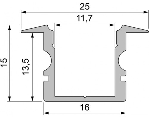 Профиль для светодиодной ленты ET-02-10 975129 Deko-Light