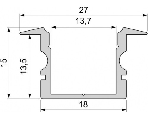 Профиль для светодиодной ленты ET-02-12 975143 Deko-Light