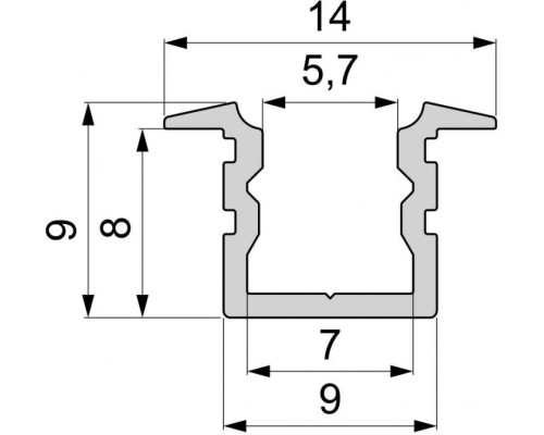 Профиль для светодиодной ленты ET-02-05 975181 Deko-Light