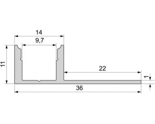 Профиль для светодиодной ленты EL-01-08 975331 Deko-Light