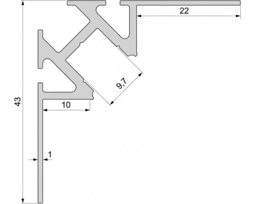 Профиль для светодиодной ленты EV-01-08 975341 Deko-Light