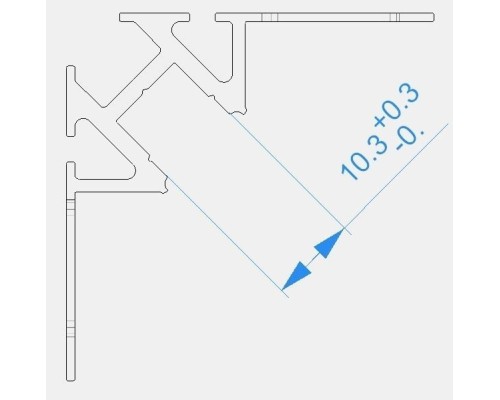 Профиль для светодиодной ленты EV-01-08 975341 Deko-Light