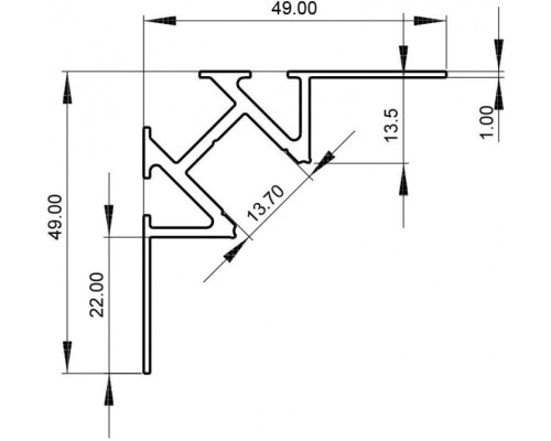 Профиль для светодиодной ленты EV-01-12 975371 Deko-Light