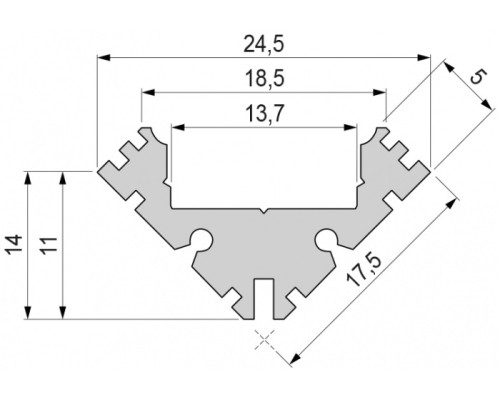 Профиль для светодиодной ленты AV-04-12 975411 Deko-Light