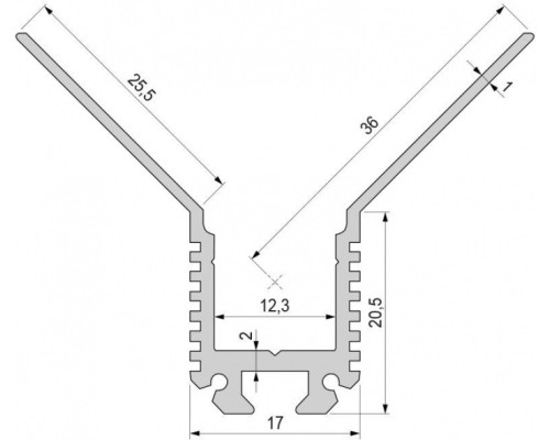Профиль для светодиодной ленты EV-03-10 975460 Deko-Light