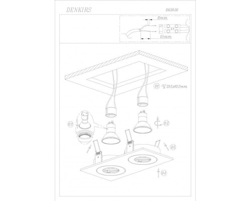 Точечный светильник DK2020 DK2020-WH Denkirs