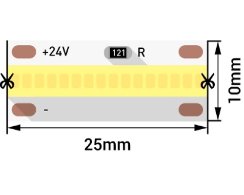 Светодиодная лента LUX DSG-FOB-640-24-NW-33 DesignLed