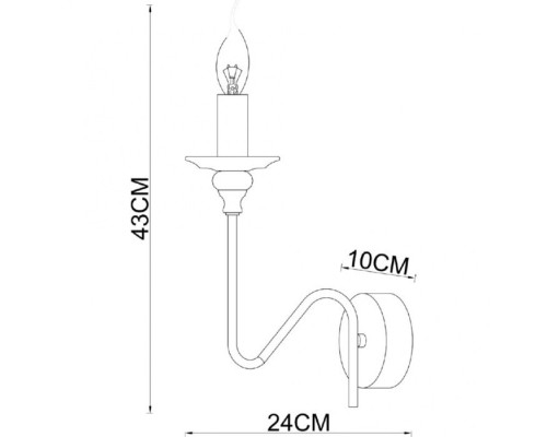 Бра Atlanta 1021/02 AP-1 Divinare