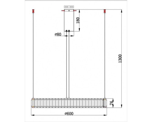 Подвесная люстра Renata 1135/17 SP-36 Divinare