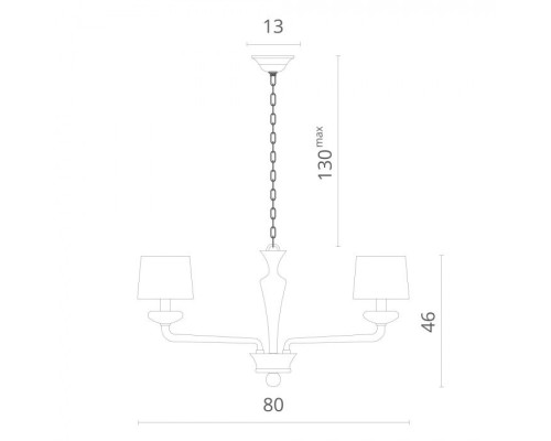 Подвесная люстра Veneto 1155/03 LM-5 Divinare