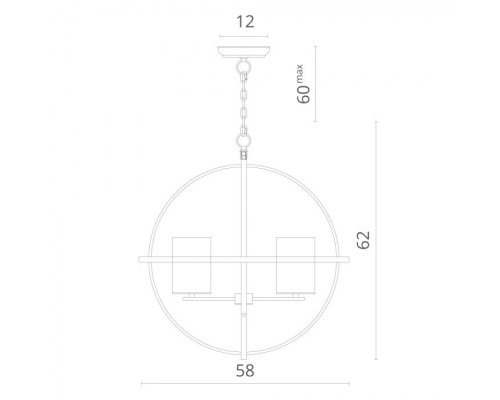 Подвесная люстра Spazio 1159/02 LM-4 Divinare