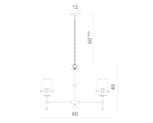 Подвесная люстра Candela 1162/01 LM-5 Divinare
