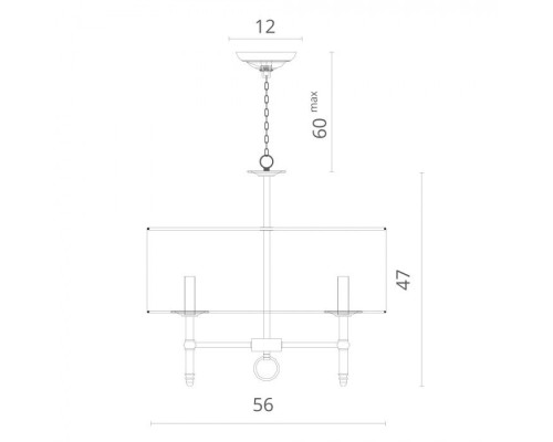 Подвесная люстра Candela 1162/01 SP-5 Divinare
