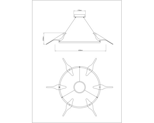 Подвесной светильник Summer 1188/06 LM-42 Divinare