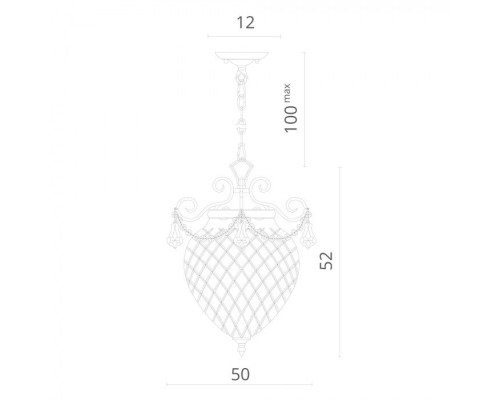 Подвесной светильник Reggia 1250/24 SP-3 Divinare